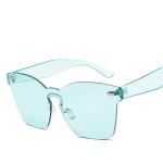 UV400 Rimless Square Frame One Piece Lens Band Packaging Women Hot Sale