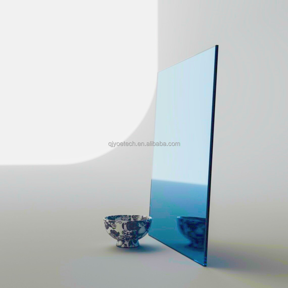Modern Design Style Blue Mirror Colored Mirror for Bathroom Entrance Hall Accent
