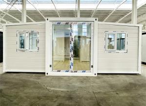 Quality 20-foot ivory white expanded container house with bathroom wholesale