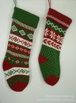 Christmas Knitted Stocking Decorative Christmas Accessory Reindeer Snowflake