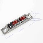 20mm x 15mm Heavy Duty PVC Sliding Window and Door Roller Wheel with Two Bearing