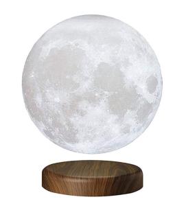 Quality 360 rotating round base magnetic levitation floating bottom 5inch moon lamp night lighting for gift christmas wholesale