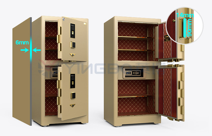208±2kg Security Safe Box OEM Luxury Safes 4 Open Ways YB/ZY-120D