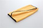 yellow color microfiber microfibre car cleaning detailing towels/cloth with