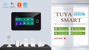 Quality Tuya GSM Touch Screen Home Security Systems 850/900/1800/1900MHz wholesale