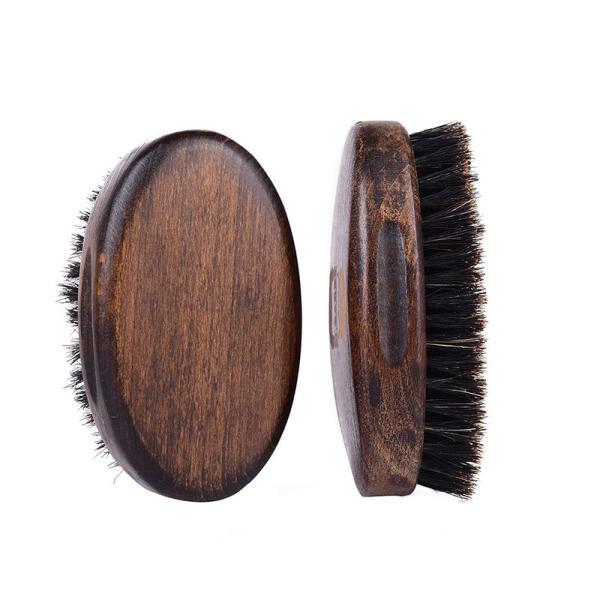 Abeis Wood Large Boar Bristle Shaving Brush for Thick Beard Black Walnut Wood