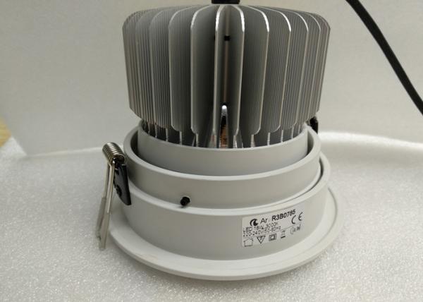 18W COB Round Warm White Recessed Down Lighting Heat Dissipation Interior LED