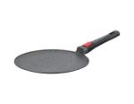 Large Deep Dish Aluminumpot 28cm With Glass Lid Black