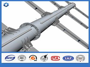 Quality High Voltage Galvanized Electric Steel Suspension Strain Trun Steel Pole wholesale