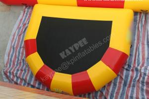 Quality D shape water trampolin,half moon water trampolinme, jumper trampoline wholesale