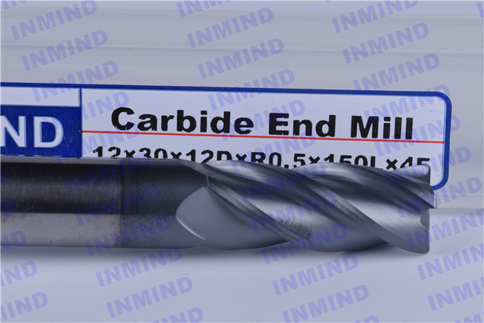 Corner Radius Carbide Milling Tools / Long Series End Mill For Stainless Steel