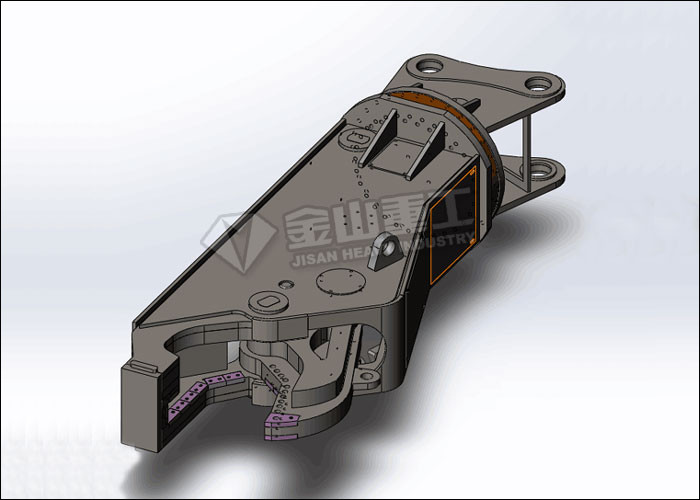 Steel Blade Hydraulic Demolition Shears For Cutting Iron Material