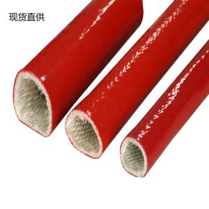 Quality Soft Elastic Fiberglass Insulation Sleeving High Temperature Silicone Wire Sleeve wholesale
