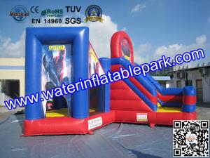Quality Red Blue Commercial Outdoor Inflatable Spiderman Jumper Combo Durable wholesale