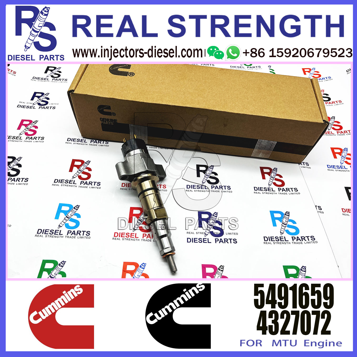 Diesel Engine Fuel Injector 4359204 5491659 For Cummins Excavator QSL9.3 ISCE Engine 6L