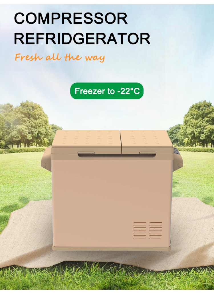 Private Mold Yes 55YD Amazon AC DC Portable Compressor Car Fridge Freezer With APP Design