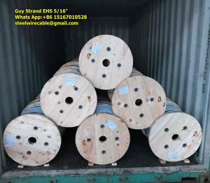 Quality Galvanized Steel Strand 5/16&quot; EHS/HS as Messenger Wire ASTMA 475 wholesale