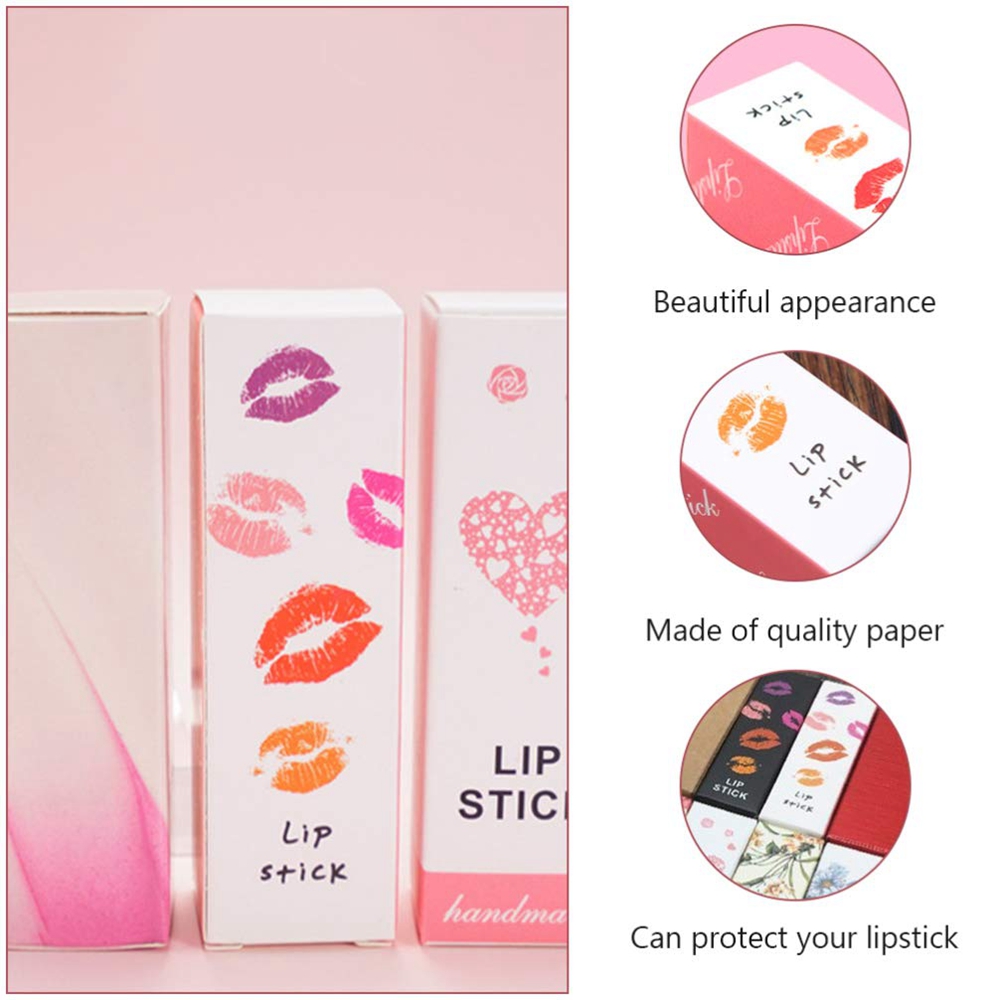 Small Lipstick Carton Paper Tube Gift Packaging Paper Box made from Recycled Materials