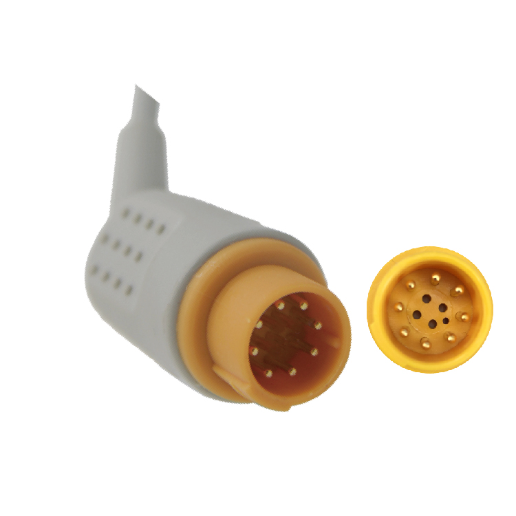 Arrow 8 Pin Blood Pressure Monitor IBP Adapter Cable To Merit Transducer