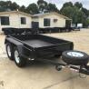 Buy cheap High Side 10x6 Flatbed Tandem Box Trailer With Full Checker Plate from wholesalers