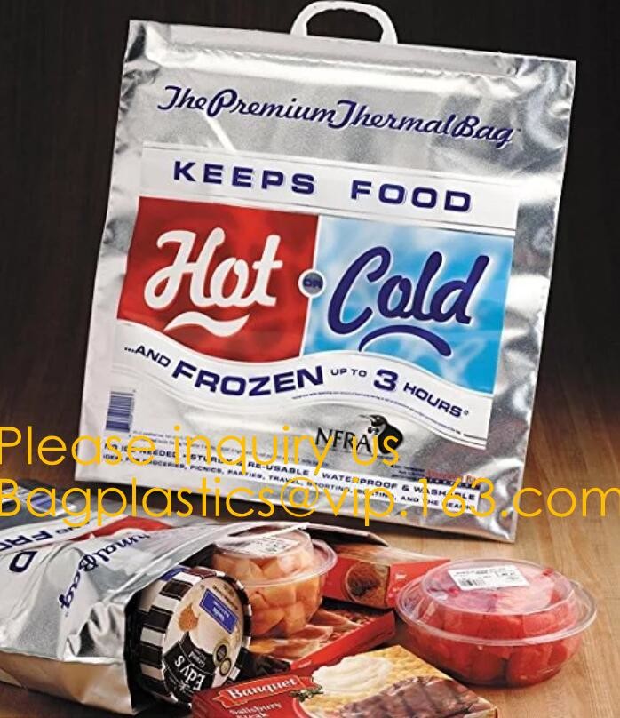 Manufacturer customized portable student instant bag aluminum foil thermal insulation small round food delivery cooler b