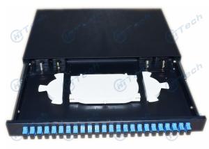 Quality Sliding Type Fiber Optic Patch Panel SC Simplex 19 Inch Cold Rolling Steel Material wholesale