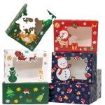 Christmas Cookie Dessert Cardboard Giftbox Cake Muffin Christmas Cardboard Boxes