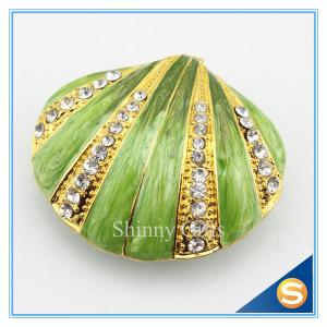 Quality Sea Shell Shape Trinket Box Jewelry Box Metal Trinket Boxes wholesale