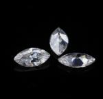 Loose Synthetic Moissanite Gemstone Tested Positive 1 Carat Marquise Shape