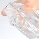 Hot Stamping Transparent Glass Whiskey Bottle 750ml 500ml 1000ml for Vodka Rum