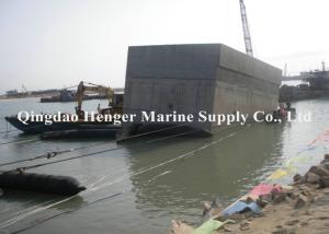Quality Dia1.2mx10m Marine Rubber Airbag , Black Rubber Ship Launching Airbags wholesale