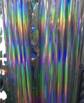 Standard Flexo Rainbow Silver Holographic Foil , Cold Foil Stamping For