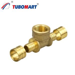 Quality Brass Pex Crimp Fittings Up To 200 Psi Pressure Rating Plumbing Crimp Fittings wholesale
