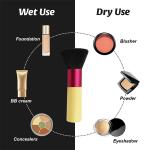 Synthetic Hair 12.8*2.5cm Telescopic Foundation Makeup Brushes