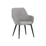Light Brown PU Furniture Wingback 880mm leisure Chairs With Armrest