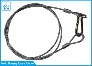 Quality Soft Eye Steel Wire Rope Sling Rubber Coated For Led Theatre Spotlights wholesale