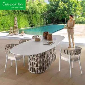 Quality Modern Outdoor Furniture High Load Woven Rattan Dining Chair for Garden Dining Sophistication wholesale