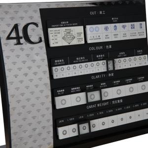 Quality Lightweight 4c Chart For Diamonds , Smooth Surface Diamond Color Chart wholesale
