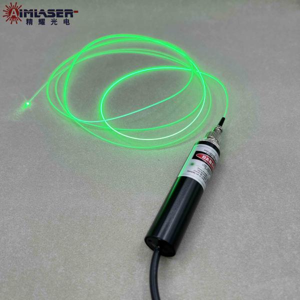 Coaxial Fiber Coupled Laser Diode Module 520nm 30mW 170um Corning Light