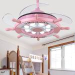 Creative fan lamp with remote control light for child baby bedroom living room