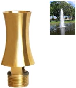 Quality 12m3/H Yellow Brass Ice Tower Water Fountain Spray Heads wholesale