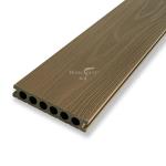 Frosted Lightgray Exterior Anti Slip Co Extrusion WPC Decking 140x25mm