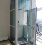 400KG Glass Hydraulic Elevator 6m 0.4m/s Outdoor Elevator For Wheelchair
