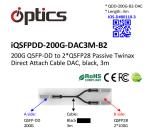QSFPDD-200G-DAC3M-B2 200G QSFPDD To 2x100G QSFP28 Breakout DAC(Direct Attach