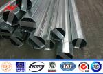 15m 1000kg Breaking Load Steel Tubular Pole 4mm Thickness For Transmission
