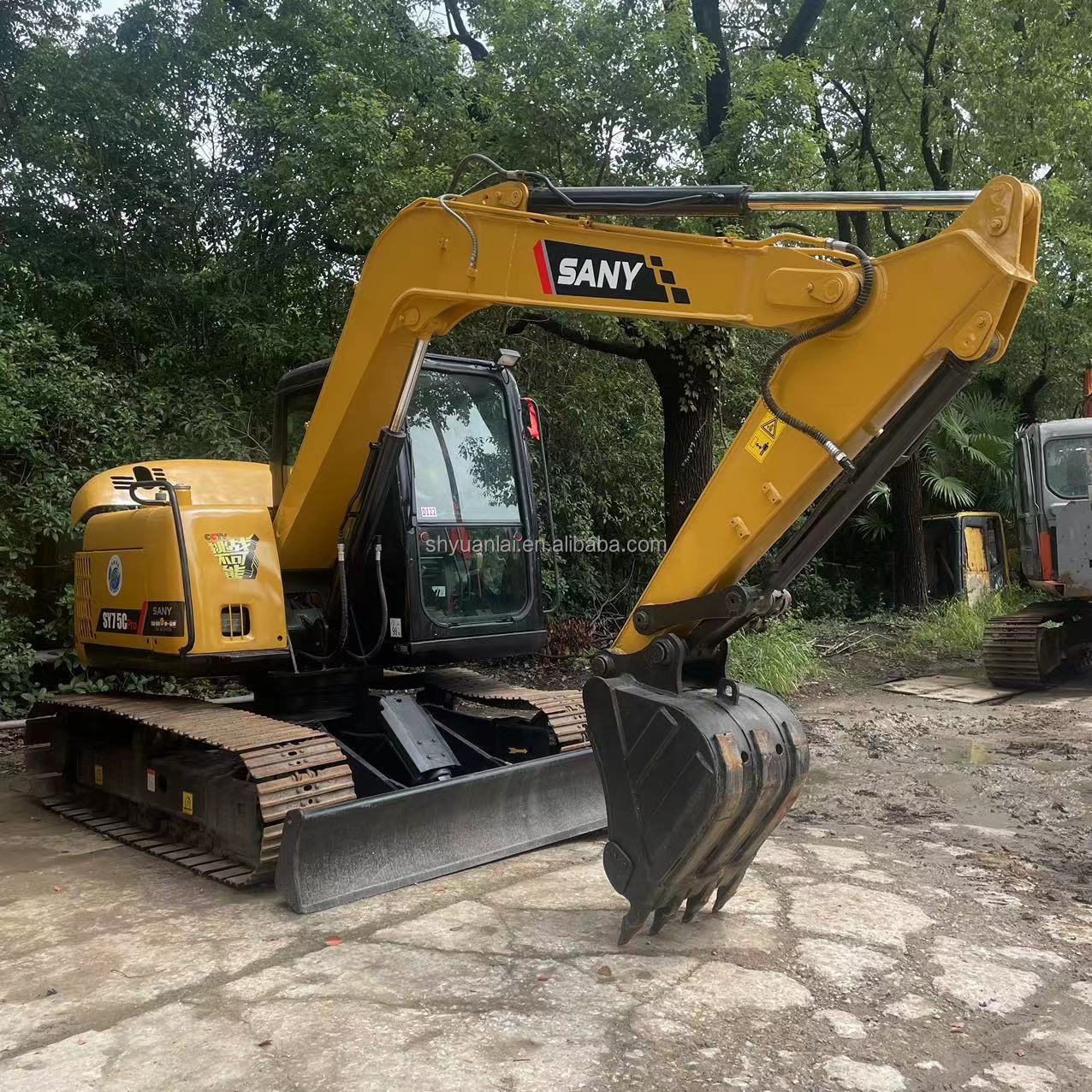 7000KG Second Hand Sany 75 C Excavator Good Excavator Efficiency 7T Operating Weight
