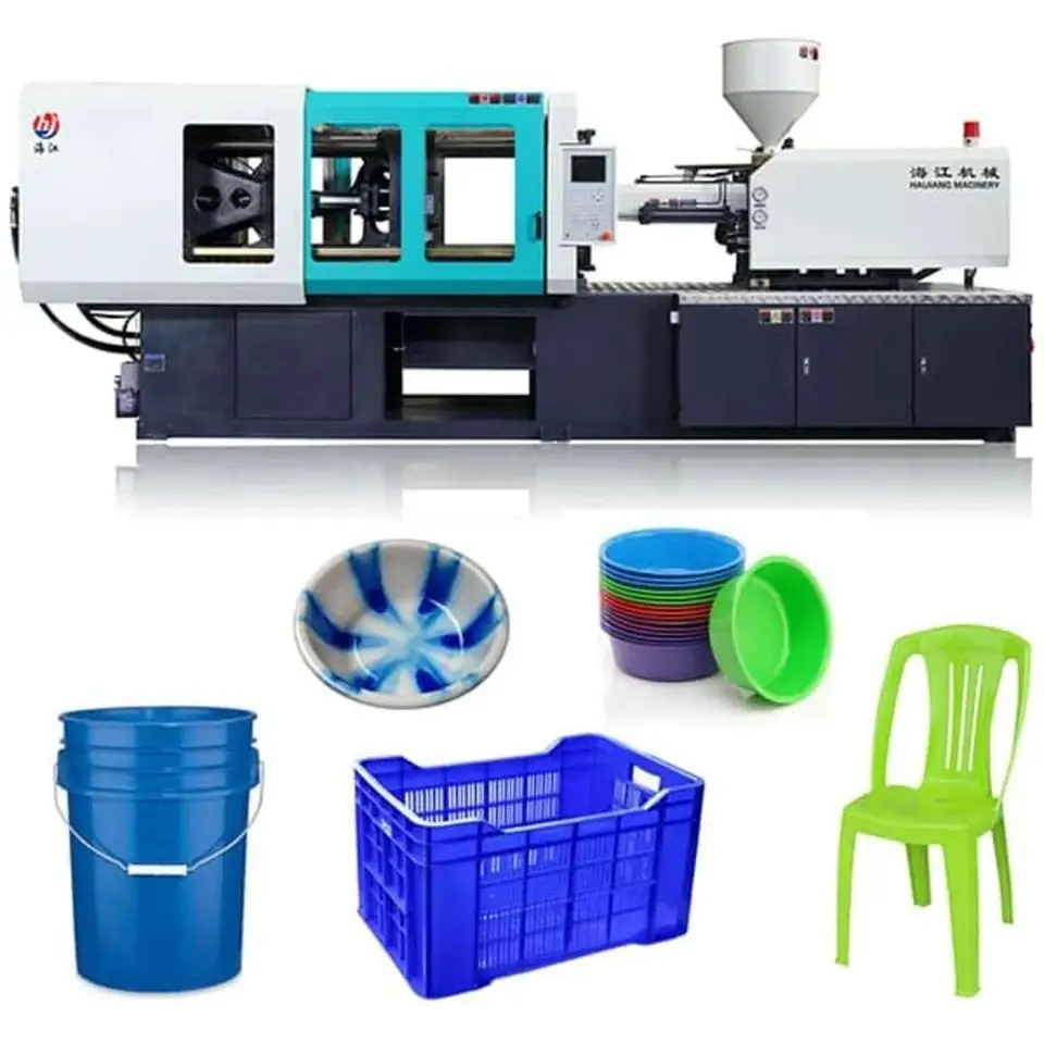 3.5*1.5*1.8m Home Made Injection Molding Machine for Small Businesses 4 Heating Zones