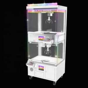 Quality Amusement Center Crane Claw Machine Acrylic Cabint And Tempered Glass Material wholesale