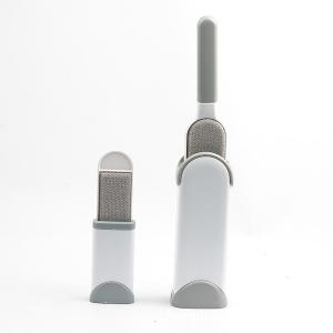 Quality Abs Dog Grooming Brush Blue Gray Self Cleaning wholesale