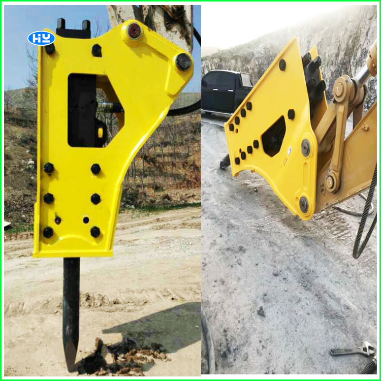 Mining Rock Breaker Hydraulic Jack Hammer For CAT Excavator 165 Mm